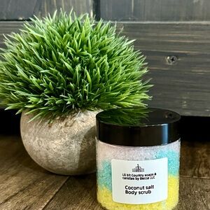 Handcrafted Coconut Salt Body Scrub 4oz